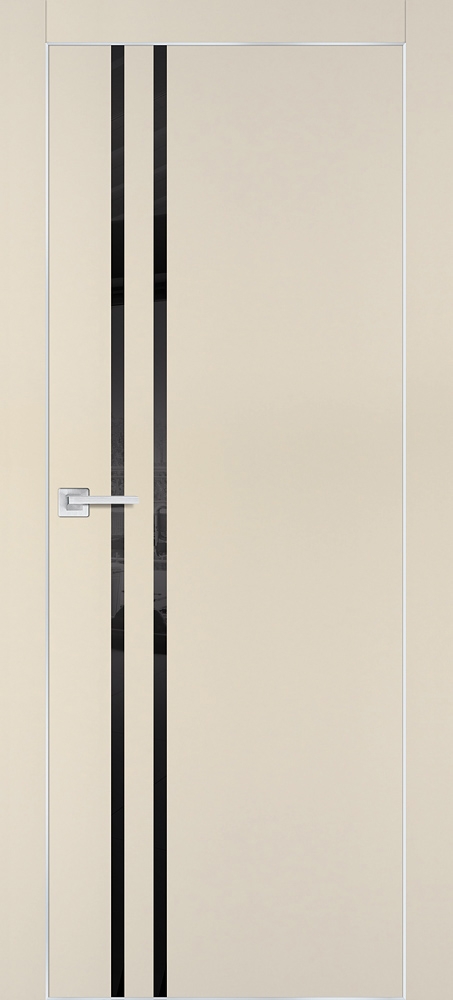 Межкомнатная дверь PX-11  AL кромка с 4-х ст. Бежевый матовый